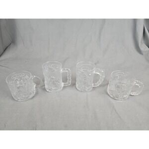 Batman Forever McDonald's 1995 Vintage Drinking Glass Mug Comic Set Of 4